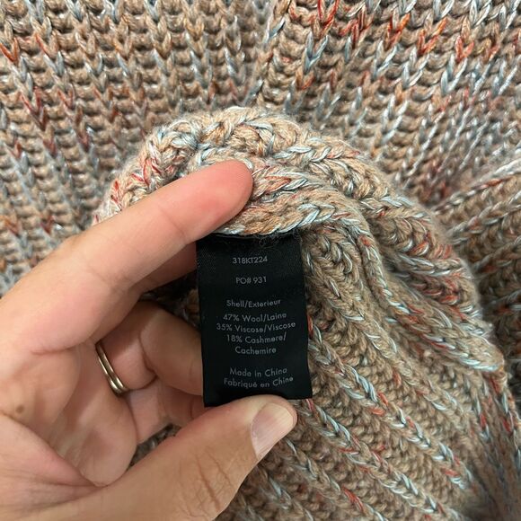 Elizabeth and James Orra Knit Multicolor Wool Cashmere Sweater M - Picture 5 of 9